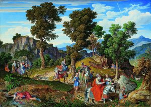 Paesaggio di Serpentara con la processione dei Magi da Joseph Anton Koch